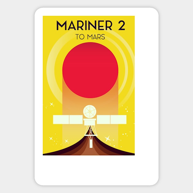 Mariner 2 To Mars Sticker by nickemporium1